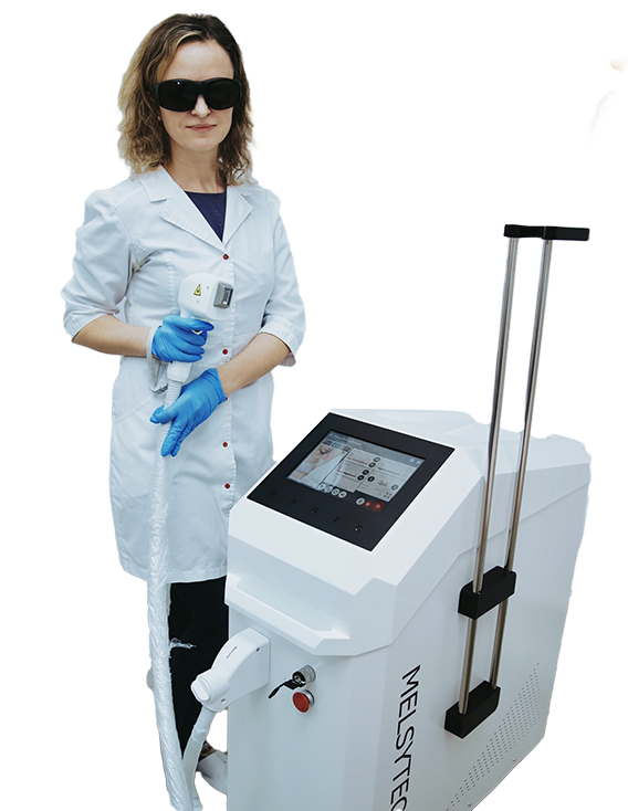 Мы оказываем услуги лазерной эпиляции на диодном лазере последнего поколения премиум класса <br> <h2 class="green">Magic One PRO 4000W</h2>